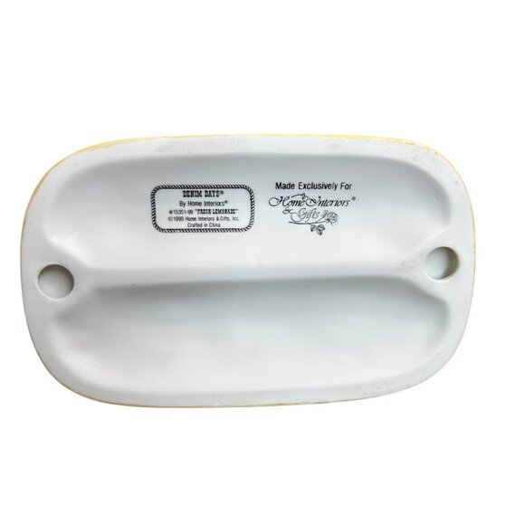 Home Interiors 1999 Denim Days Fresh Lemonade Danny Porcelain Figurine - Picture 8 of 8